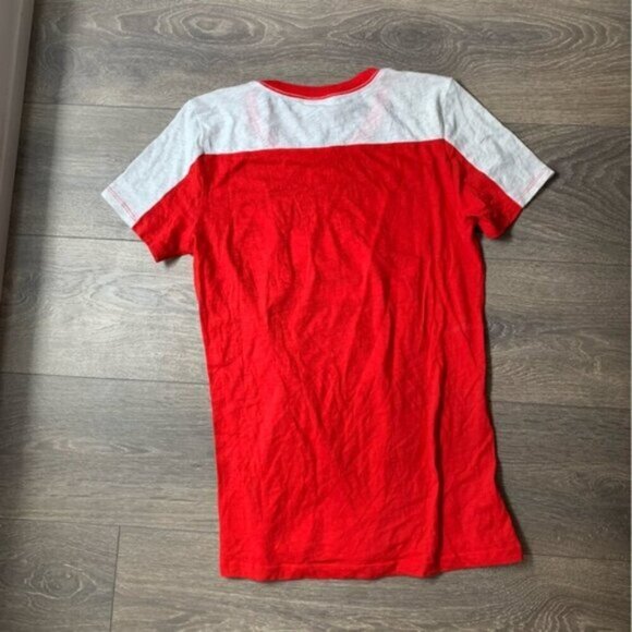 Pink Victoria's Secret Pink Logo Graphic Tee T-shirt Short Sleeve Red Medium - Picture 10 of 14